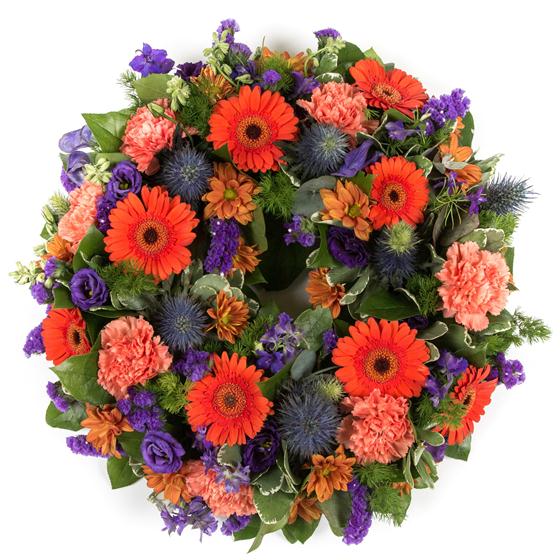 Orange & Purple Wreath