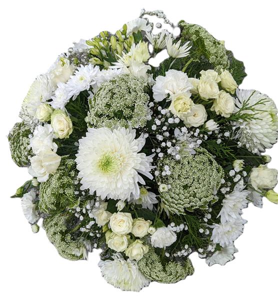 All White Large Posy