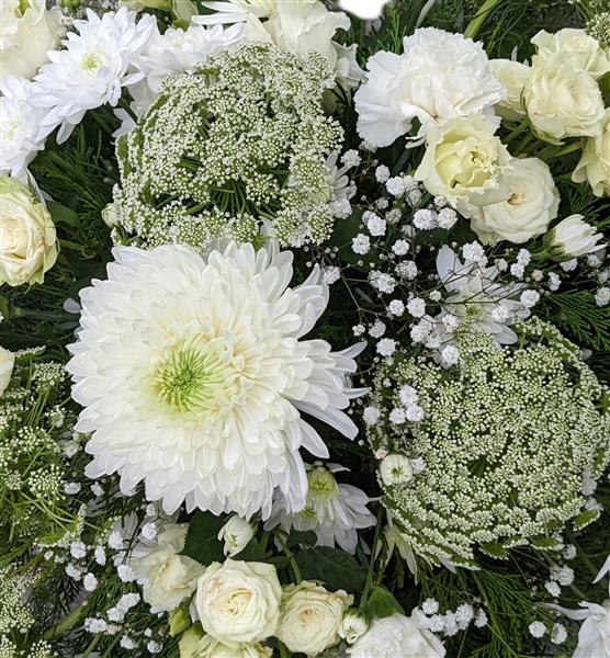 All White Large Posy - Image 2
