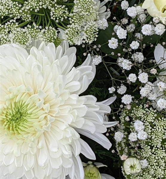 All White Large Posy - Image 3