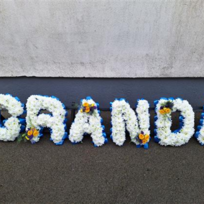 Tribute with Fresh Flowers