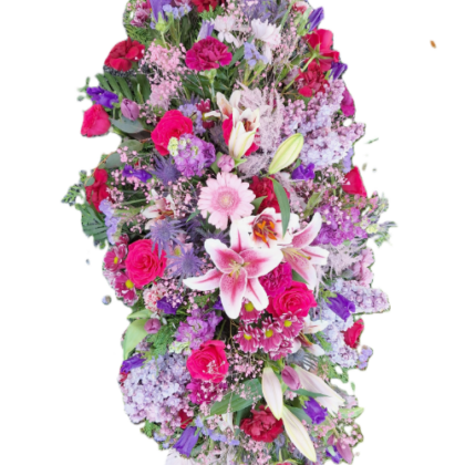 Pink & Purple Casket Spray