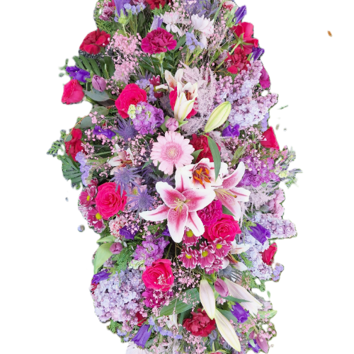 Pink & Purple Casket Spray