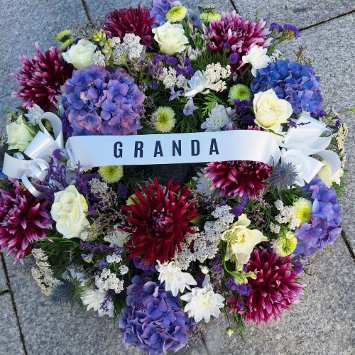 Purple & White Wreath